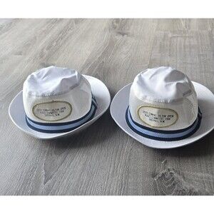 2 Conrad Hilton Golf Tournament Bucket Sun Hats 1984 Socorro NM EUC Collectible